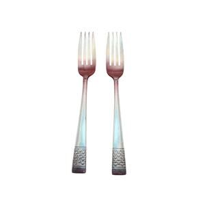 National Silver Co Calvalcade Forks Set of 2 Silverplate 7.4" 1946 Vintage MCM